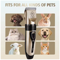 1 set Pet Hair Clipper Haircut Trimmer Shaver Set for Rabbit Cat Dog Puppy Grooming Clipper Cutter Pet Supplies Electric Scissors