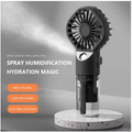Spray small fan outdoor mini handheld fan USB charging fan portable spray humidification fan