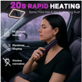 Upgrade Portable Straightener Brushs for Travel with LCD Temperature Display Fast Heating Cordless Mini Hair Brushs for Women