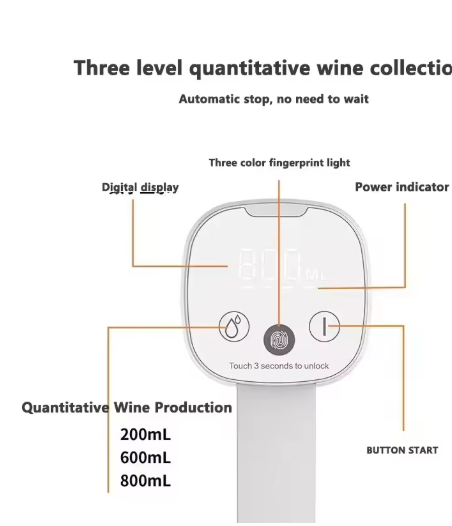 Smart Quantitative Alcohol Dispenser Professional High End Whiskey Pump Dispenser Liquor Pump Adjustable Foldable Wine Decanter